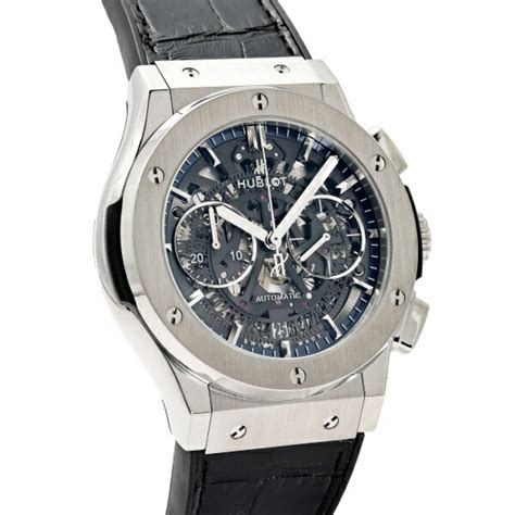 hublot aero chronograph titanium|Hublot chronograph watches.